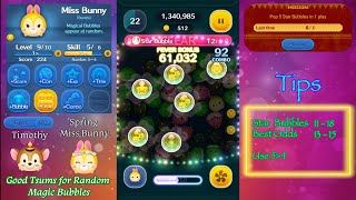 Pop 5 Star Bubbles in 1 Play  Disney Tsum Tsum [upl. by Aiuoqes]