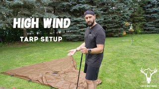 High Wind Tarp Setup [upl. by Jacquelynn403]