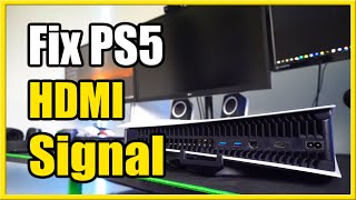 How to Fix PS5 HDMI Port Not Working amp No Signal Black Screen Fast Method [upl. by Vitale247]