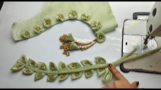 New model stylish blouse design cutting and stiching [upl. by Airetnuhs183]