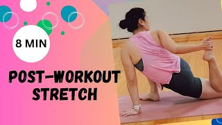 8 MIN POSTWORKOUT STRETCH for Injury Prevention amp Flexibility  COOL DOWN amp STRETCH [upl. by Nich]