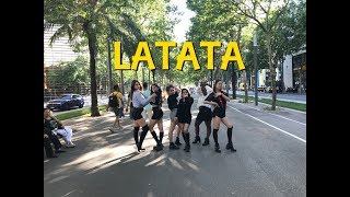 KPOP IN PUBLIC Barcelona GIDLE 여자아이들  LATATA  Dance Cover by GirlKrush [upl. by Jacquet877]