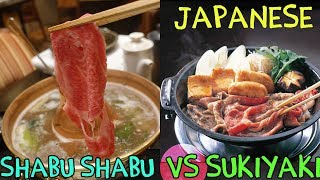 Shabu Shabu VS Sukiyaki Japanese Hotpot in Fukuoka Japan [upl. by Ynnattirb]