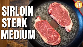 How to cook Sirloin Steak in a pan  Medium [upl. by Audrie]