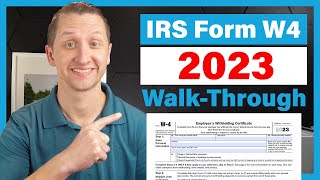 How to fill out the IRS Form W4 2023 [upl. by Dott]