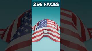 🇺🇸 USA Flag Cloth Simulation blender shorts simulation america [upl. by Annahaj50]