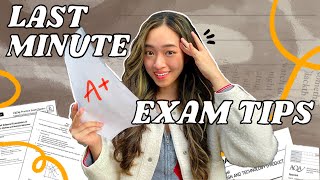 LAST MINUTE EXAM TIPS to SAVE YOUR GRADES stop crying from stress bestie 💪 [upl. by Attenaej]