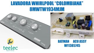 Mi Lavadora Whirlpool Modelo 8MWTW1934MJM No Exprime Solo Lava [upl. by Aridni]