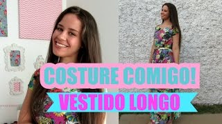 O vestido longo mais fácil do mundo  Costure Comigo  Ellen Borges [upl. by Neerehs]