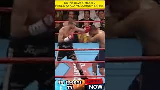 ON THIS DAY AYALA VS TAPIA boxing shorts athlete short shortvideo boxer mannypacquiao [upl. by Anerev]