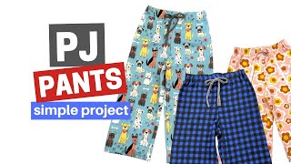 How To Make PJ Pants  Super Simple Sewing Tutorial [upl. by Eliza]