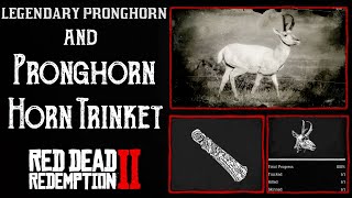 RDR2 Legendary Pronghorn Location  Pronghorn Horn Trinket  Stop Carcass Rotting [upl. by Nidnerb]