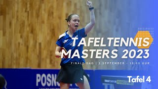 Tafeltennis Masters 2023 Finale dag  Tafel 4 [upl. by Arreic]