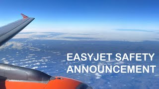 NEW EASYJET SAFETY ANNOUNCEMENT  SEPTEMBER 2024  TTP [upl. by Adniuqal]