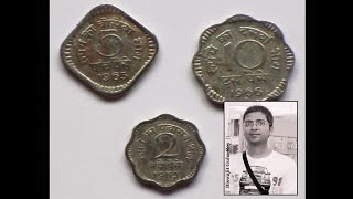 Coin Collection  2 5 10 20 paise coins  My school days hobby  Biswajit Guha Roy [upl. by Naryt560]