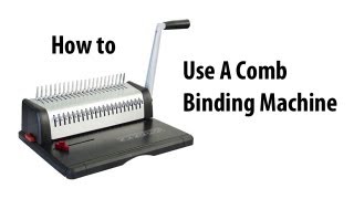 How to Comb Bind [upl. by Morganne]