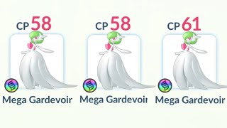 TRIPLE 58CP MEGA GARDEVOIR Team in Pokemon GO [upl. by Sauls]