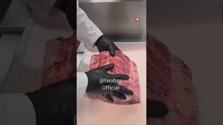 Check out this amazing steak cutting machine 👌high everyone food [upl. by Rika842]