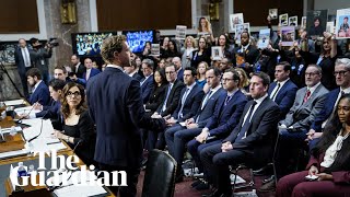 Mark Zuckerberg apologises directly to families of online harm victims in Senate hearing [upl. by Salba]