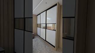 3 DOORS Glass Wardrobe Sliding Doors Aristo Wardrobe  Aluminum PROFILE letest wardrobe bedroom [upl. by Mikael]