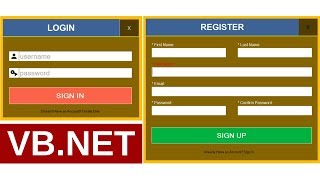 VBNet  How To Create Login And Register Form With MySQL DataBase In VBNet [upl. by Krawczyk756]