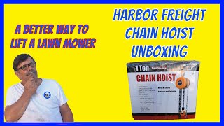 Harbor Freight Chain Hoist Unpacking [upl. by Finlay]