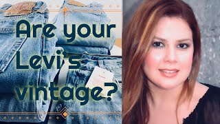 Easy And Quick Tips How To Identify Vintage Levis  Jeans Tags Selvedge [upl. by Christianson]