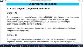 M201  UML  Part9  Diagramme de classe  Exercice 1 [upl. by Trimmer648]