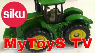 Spielzeugauto unpack SIKU 1472  John Deere 9560R Tractor Schlepper 00077 [upl. by Icam]