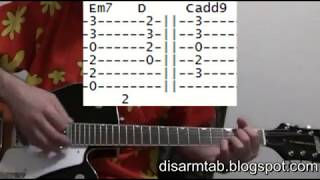 Smashing Pumpkins Disarm Guitar Lesson Chords amp Tab Tutorial [upl. by Helprin]