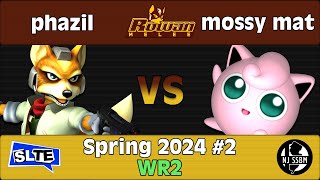 Rowan SSBM Spring 2024 2 phazil Fox Vs mossy mat Puff  WR2 [upl. by Bunny818]