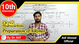 preparation of Alkynes class 10  dehydration of alcohols  By dehydrohalogenation of alkyl halide [upl. by Asenav887]