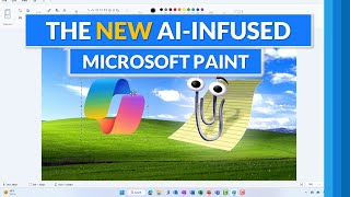 New Microsoft Paint AI features and Cocreator  Windows 11 23h2 [upl. by Htiekel]