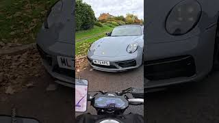 Motorbike Smashes Into Porsche 😱 [upl. by Htepsle173]