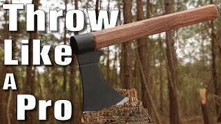 Wood Handled Throwing Hatchet Axe [upl. by Natassia]