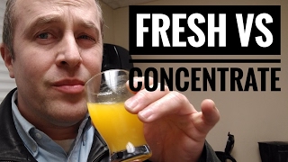 Fresh Squeezed vs Concentrate Orange Juice  Convenience Taste Cost [upl. by Adnuhsed]