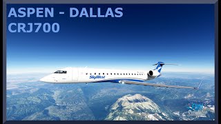 Aspen KASE to Dallas Ft Worth KDFW  CRJ 700  MSFS [upl. by Nrojb938]