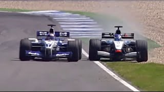 Räikkönen vs Montoya  Pure Sound  German Grand Prix 2002 [upl. by Ydur]