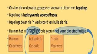 Gr 91011  Afrikaans  Sinsleer [upl. by Lucy]