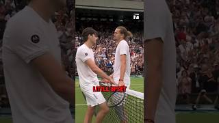 What did Zverev say to Fritz at the net 🤝 wimbledon tennis [upl. by Yelsgnik]