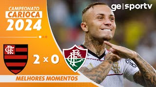 FLUMINENSE 0 X 2 FLAMENGO  MELHORES MOMENTOS  SEMIFINAL DO CAMPEONATO CARIOCA 2024  geglobo [upl. by Zetrauq227]