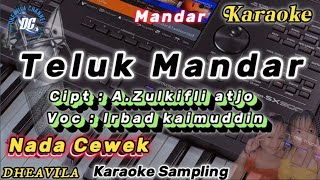 teluk mandar karaoke nada cewek [upl. by Ynaffet39]