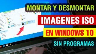 Como montar y desmontar una imagen ISO en Windows 10 SIN PROGRAMAS 2024 sin daemon tools ni ultraiso [upl. by Thorny785]