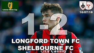 Longford Town FC v Shelbourne FC Highlights 160718  LSC [upl. by Gnil905]