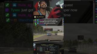 We crashed on the 3rd corner in nords🤣  surrinsg on Twitch iracing nordschleife simracing [upl. by Olmstead]