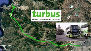 Turbus Santiago ➜ Viña del Mar Via Las Palmas [upl. by Whetstone]