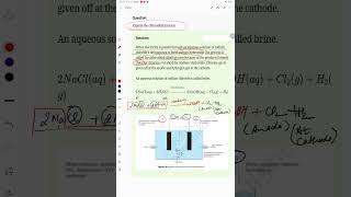 Explain the chloralkali process [upl. by Alletniuq]