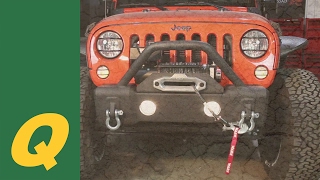 Fishbone Offroad Front Stubby Winch Bumper for Jeep Wrangler JK Installation [upl. by Htirehc]