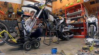 2024 snowbike build Happy Thanksgiving [upl. by Celin]