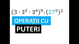 Reguli de calcul cu PUTERI Clasa V puteri [upl. by Mattox]